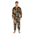 thumbnail image 5 of Adult Christmas Onesie Racing Car Skull Fire Adult Zipper One-Piece Pajamas Unisex Pajamas with Pockets, 5 of 6