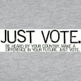 thumbnail image 3 of CafePress - Justvotebanner2.Jpg Long Sleeve T Shirt - Womens Baseball Tee, 3 of 4