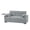 Light Gray, variant on Tulib 3-in-1 Convertible Sleeper Sofa Bed, Pull Out Loveseat Couch with USB Charging Ports, Cup Holder & Swivel Side Table for Small Spaces, Black