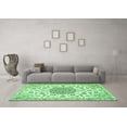 thumbnail image 3 of Ahgly Company Indoor Square Medallion Emerald Green Traditional Area Rugs, 8' Square, 3 of 4