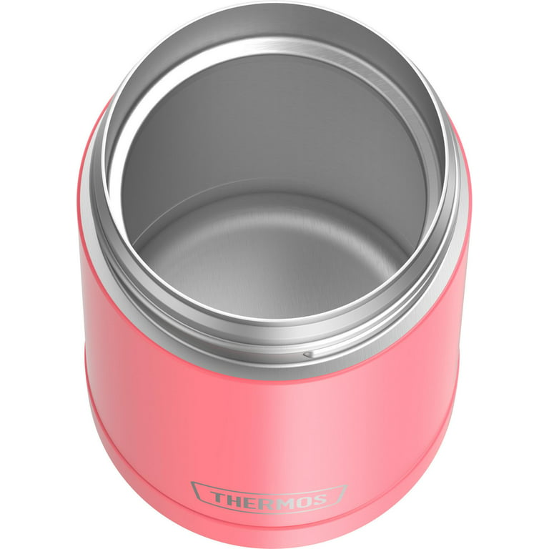 Fijoo 16oz Stainless Steel Thermos Food Jar + Folding Spoon (White) - Fijoo