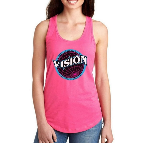 Desire Is Born With Vision Racerback Tank Women -Image by Shutterstock, Female XX-Large