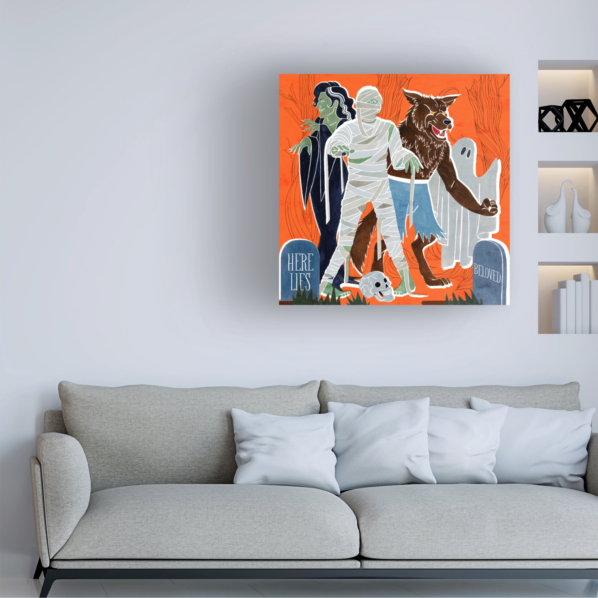 Grace Popp 'Graveyard Gang II' Canvas Art