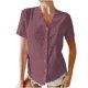 thumbnail image 1 of Camiseta cómoda con cuello en V elegante para mujer Blusa de manga corta Tops casuales OAVQHLG3B Store lin121212, 1 of 5
