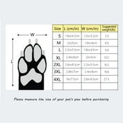RuiJiao 4PC Anti-Slip Dog Socks with Reflective Straps, Non Slip And Water Proof, Dog Shoes for Hot/Cold Pavement, for Puppy Small Medium Large Senior Old Dogs