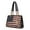 Black, variant on Nevaeh Womens Satchel Bag Vegan Leather Shoulder bag USA Flag Print Large handbags Chocolate Purse by Mia K