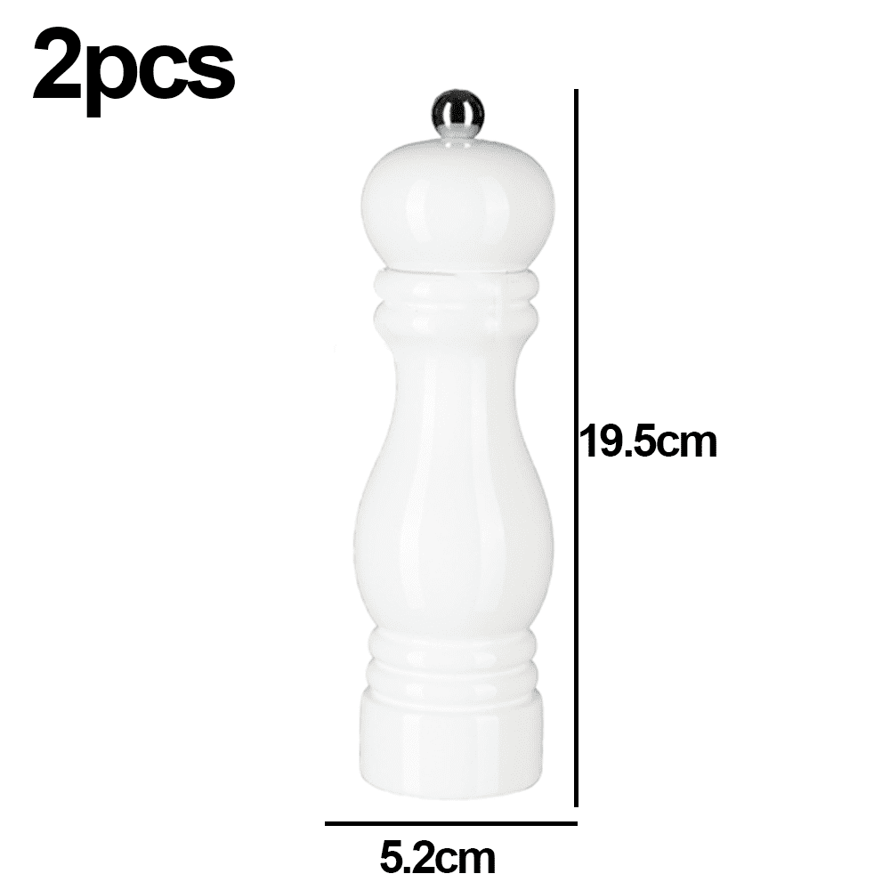 Salt and Pepper Grinder Wooden Pepper Mill Grinder Salt Pepper Shakers with Adjustable Ceramic Rotor