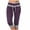 Purple, variant on Luvrsol Plus Capri Leggings for Women Lightweight High Waisted Skinny 7/8 Capri Pants Workout Yoga, Size S-4XL