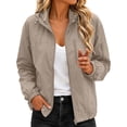 thumbnail image 3 of Ihhxva Softshell Jacket for Women Quick Dry Fit Attached Hood Packable Design Outdoor Windbreaker S-2XL, 3 of 9