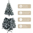 thumbnail image 3 of Árbol de Navidad Artificial de 1.5m con Copos de Nieve Artificiales Decoración Impresionante para tu Sala o Oficina Navidad Árbol Artificial, 3 of 7