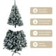 thumbnail image 3 of Árbol de Navidad Artificial de 1.5m con Copos de Nieve Artificiales Decoración Impresionante para tu Sala o Oficina Navidad Árbol Artificial, 3 of 7