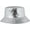 A1: Silver, variant on Rock Metallic Bucket Hat Reversible Cap Unisex Fisherman Wide Brim Rock Punk Hippie Hat