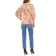 thumbnail image 4 of Vince Camuto Womens Metallic Peasant Blouse, Multicoloured, Small, 4 of 4