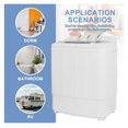 Yunwen Compact Tub Washing Machine Gravity Drainage SpinDry Laundry