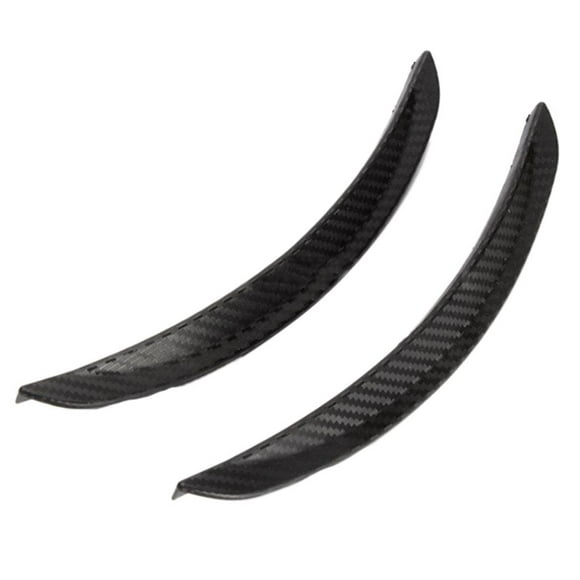 Riwesomey 2 uds guardabarros de fibra de carbono bengalas rueda labio protector cuerpo goma decoración DIY 25mm coche camión SUV Vehículos, repuestos y accesorios Mis