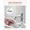 thumbnail image 3 of 1080° Rotating Faucet Extender with Dual Spray Modes, Adjustable Sink Aerator Attachment for Kitchen and Bathroom, Brass Robotic Arm Design for Enhanced Flexibility and Efficient Water Flow, 3 of 6