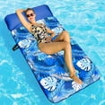 thumbnail image 1 of Flotador inflable FinduWill para piscina, 72 pies, talla XL, tela azul para adultos, 1 of 7