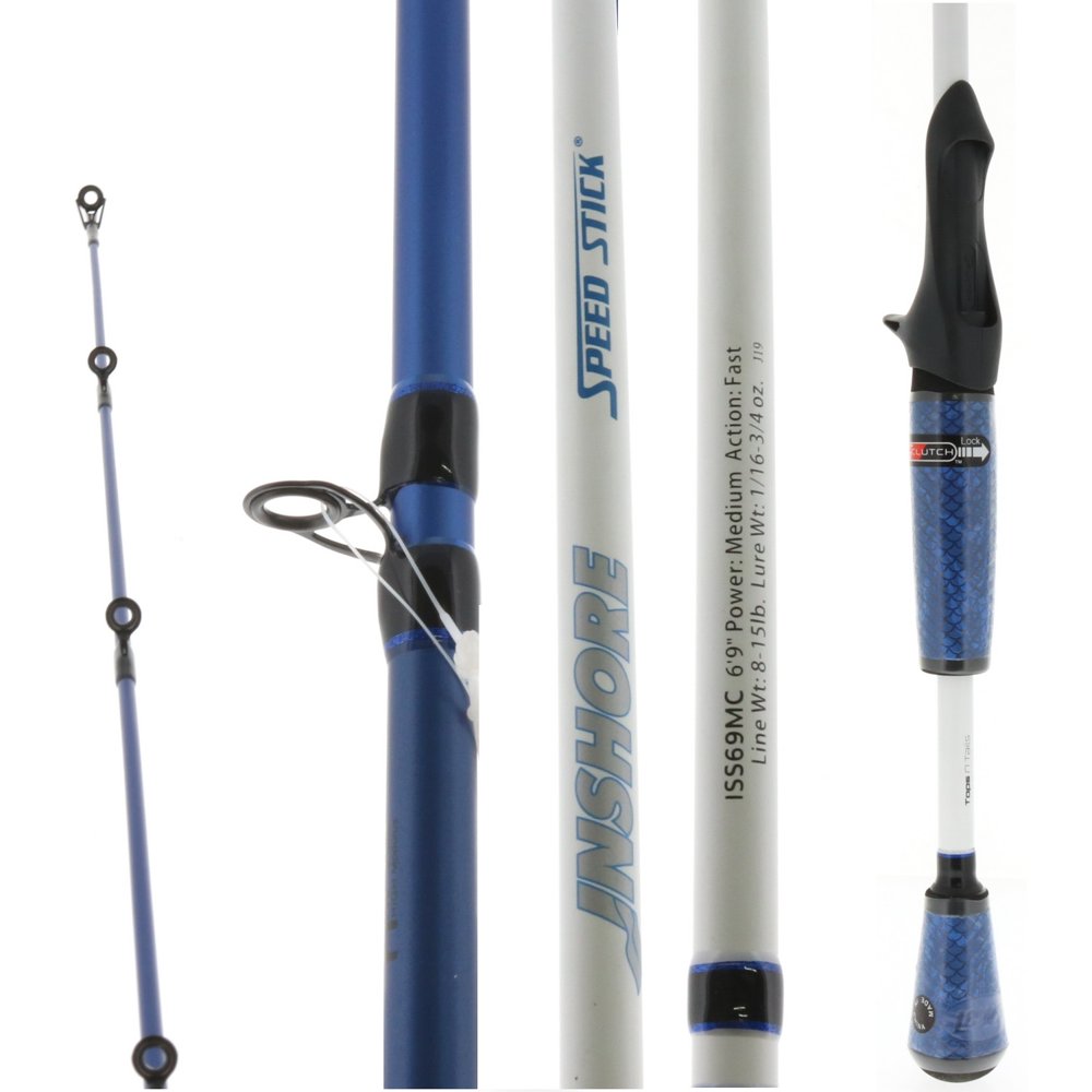 6'9" Lew's Inshore Medium Casting Fishing Rod New