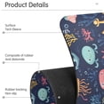 thumbnail image 4 of Yayeee Faucet Mat for Kitchen Sink 14.7" Diatomite Long Splash Guard Pad, Red Jellyfish, 2 Pack, 4 of 7