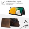 thumbnail image 2 of Allytechgroup Detachable Cards Holder Case for Samsung Galaxy A13 4G, RFID Blocking 2 In 1 Wallet PU Leather Case with Stand Compatible with Magsafe Shockproof Cover for Galaxy A13 4G, Brown, 2 of 5