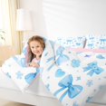 thumbnail image 3 of Manfei Cute Blue Bowtie Twin Comforter Sets,Kawaii Bowknot Bedding Set,Pink Reversible,2pcs,1 Comforter and 1 Pillowcase, 3 of 7