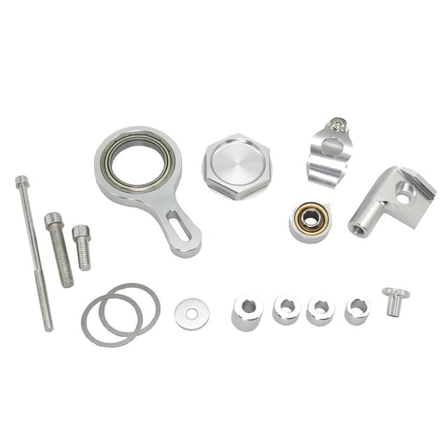 maskred Kit de Support de Montage Outils de Modification Amortisseur de Direction de Moto Pièces Robustes Remplacement pour R6 R1 Argent