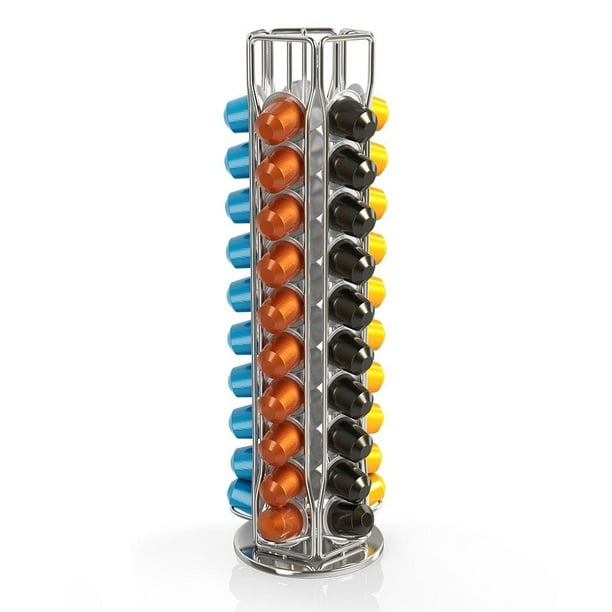 BluePeak Nespresso Coffee Capsule Rack Holder Carousel Holds 50