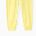thumbnail image 3 of PatPat Pijamas ajustados sólidos de bambú viscosa para niñas pequeñas, set de 3 piezas con máscara para dormir, 3 of 3