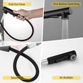 thumbnail image 4 of 360°Swivel Pull Out Kitchen Faucets with 2 Spray Modes Bathroom Sink Faucets Pull Down Sprayer Ceramic Valve Basin Water Tap with Cold & Hot Water Inlet Pipes, 4 of 8