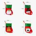 thumbnail image 6 of kiskick Sparkling Sequins Christmas Sock - Santa Claus Snowman Deer Bear Pattern, Christmas Stocking Gift Bag for Festival Celebrations and Gift Giving, 6 of 8