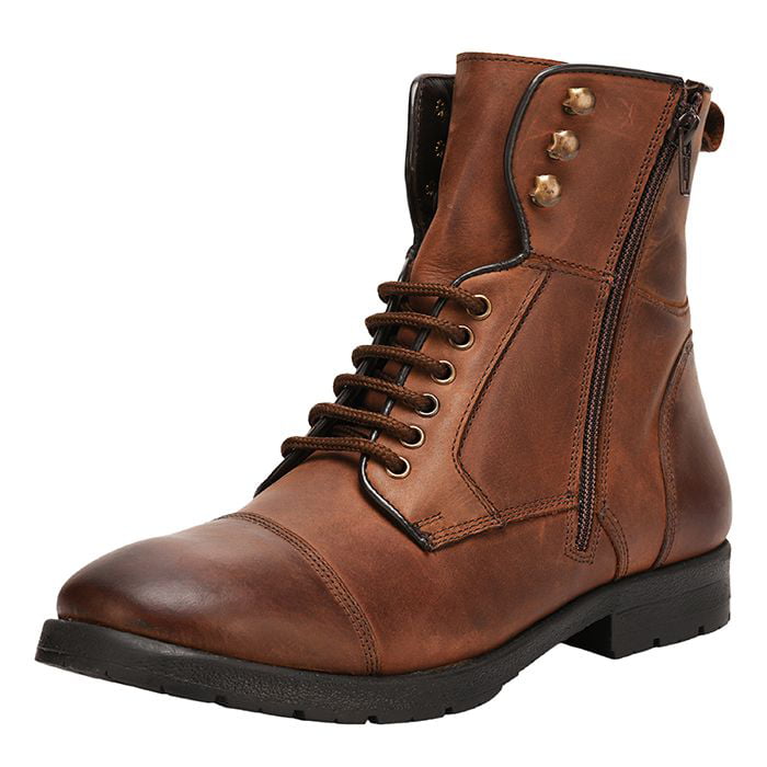 mens casual boots with zipper