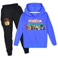 thumbnail image 4 of juego de dibujos animados moda tendencia traje para niños y niñas Sudadera con capucha pantalones casuales niños regalos de cumpleaños, 4 of 5