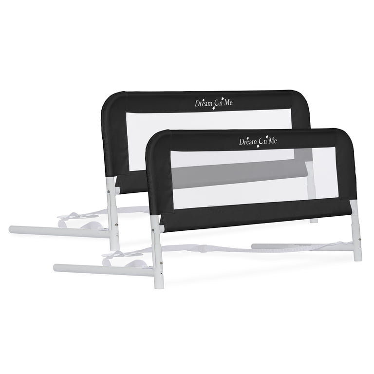 Dream On Me Mesh Security Bed Rails, Double Pack, Black photo 1