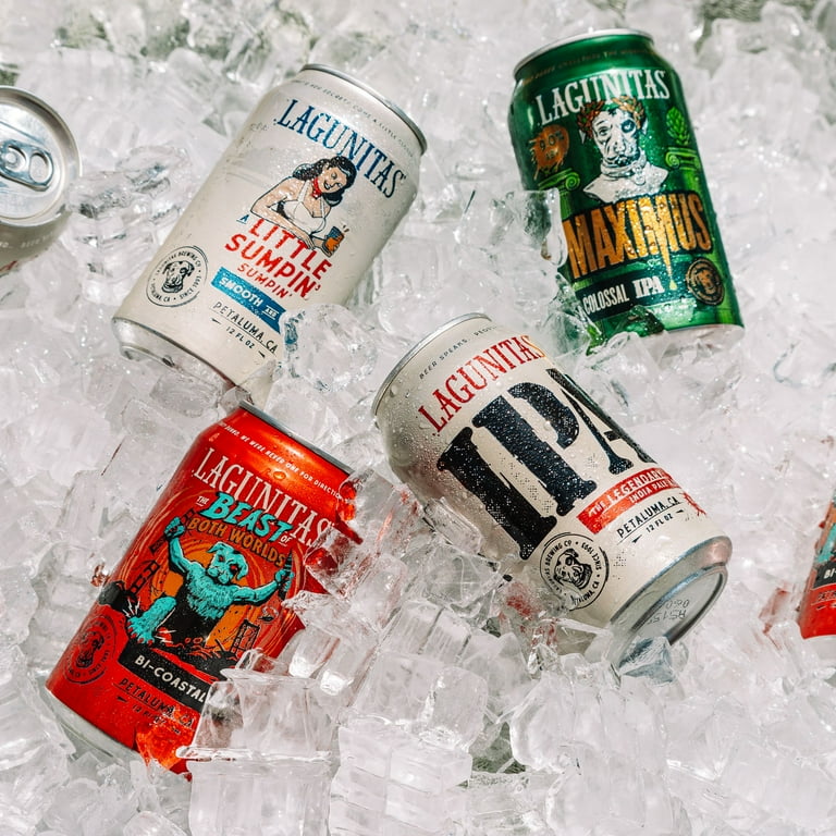 Lagunitas Craft Beer Variety Pack 12 cans 12 fl oz with IPAs and