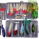 thumbnail image 2 of Kit de señuelos de pesca Caja de aparejos de pesca Crankbaits Spinnerbaits Gusanos de plástico Señuelos 94 piezas, 2 of 3