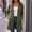 Army Green women fall winter hoodie cardigan a1, variant on thefmos Women's Fall Winter Hooded Zip Up Front Cardigan Sweaters Casual Open Long Sleeve Loose Coats Solid Pullover Tops for Daily Wear Outerwear, Army Green L