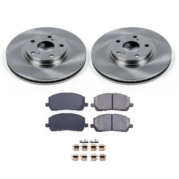 Ultimate Brakes Front Ceramic Brake Pad and Rotor Kit with Hardware WM80837