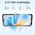 thumbnail image 4 of FOSSiBOT S2 6.72" FHD+ Display Helio G85 20GB+256GB 5000mAh Battery 50MP+16MP Camera Android 14 4G Smartphone Black, 4 of 7