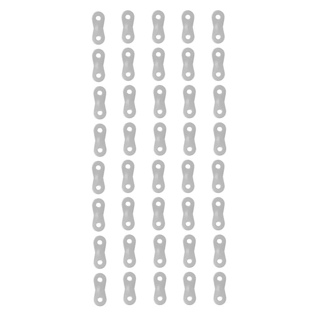 Hebillas de sujeción de 20 piezas Yuarrent de aleación de aluminio Plata 2piezas