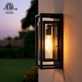 thumbnail image 2 of Aplique de Pared Exterior mirrea 14" Negro Mate Impermeable Pack 2, 2 of 8