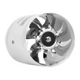 thumbnail image 1 of Metal Exhaust Fan Solid Color Copper Bidirectional Interface Kitchen Restaurant Motor Sealed 6inch Round Quiet Running Kitchen Ventilator Ventilating Fans White, 1 of 9