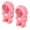 Roseate Pink, variant on BIMZUC 2PCS Portable Water Dispenser Astronaut Shaped Travel Straw Cup, 8.45 fl oz / 250ml Compact Water Bottle with Strap for Outdoor Sports Kids Adult Beige