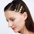thumbnail image 2 of Elegantes pinzas para el pelo con adornos de perlas para pasadores de moda, 2 of 6