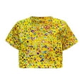 thumbnail image 4 of Girls Short Sleeve Sequin Tops Party Glitter Sparkly Blouse for 5-12 Years, 4 of 4