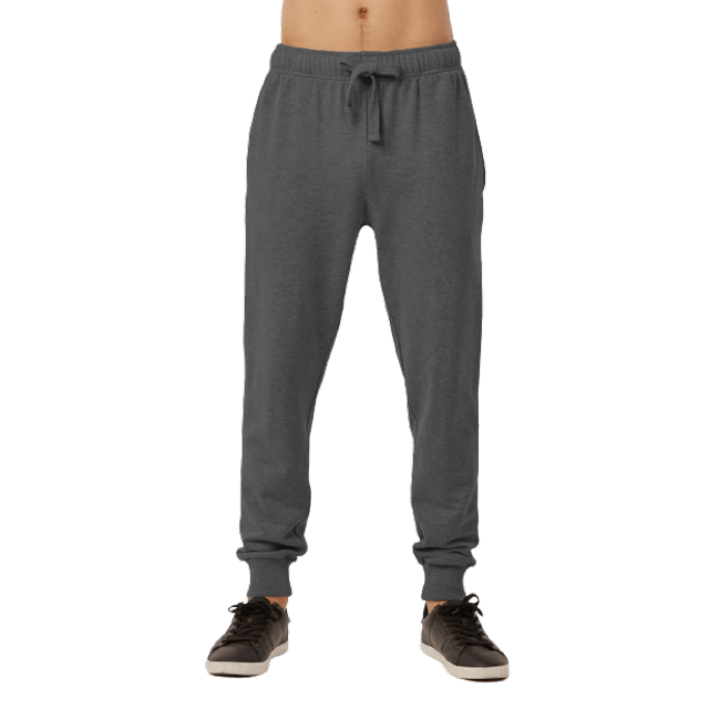 Men‘s Open Bottom Terry Sweatpants Elastic Drawstring Waistband Charcoal Grey S,charcoalgrey(joggers),2XL