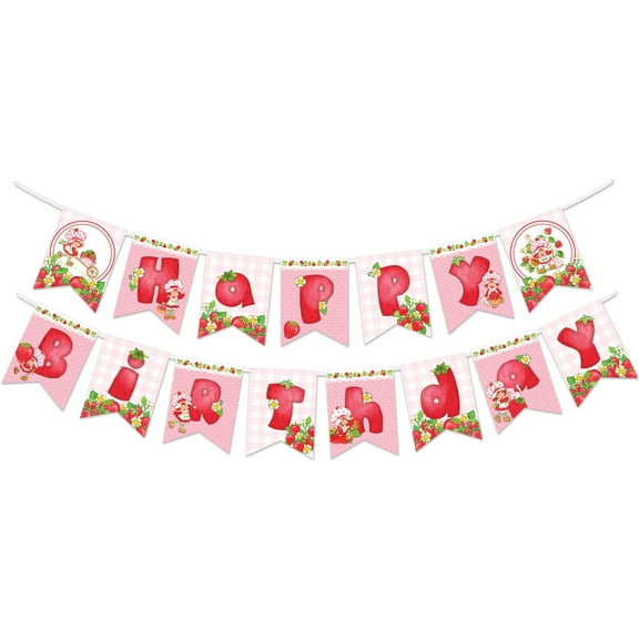 Strawberry Shortcake Banner - Strawberry Shortcake Birthday Supplies