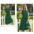 thumbnail image 4 of Vestido de verano plisado para mujer, vestido de verano sin mangas con escote en V y lunares, 4 of 5