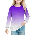 thumbnail image 2 of WMTBSRSW Girls Long Sleeve Shirts Crew Neck Tunic Tops Casual Shirts for Gilrs Soft Comfy Tie Dye Blouses 13 Years, 2 of 7