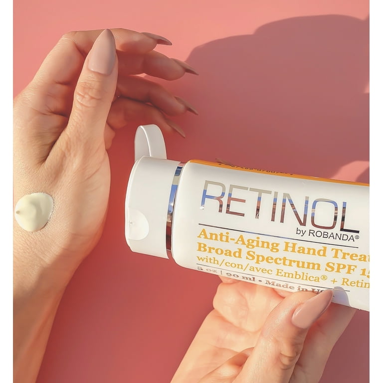 Retinol by Robanda Anti Aging Hand Treatment Broad Spectrum SPF 15 Retinol 2 Pack