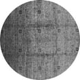 thumbnail image 1 of Ahgly Company Indoor Round Oriental Gray Industrial Area Rugs, 6' Round, 1 of 4